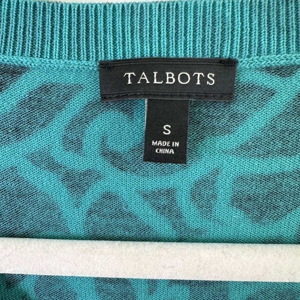 Talbots Sweater Women’s Small Cardigan Lightweight Summer Office 3/4 Sleeve - Picture 3 of 5